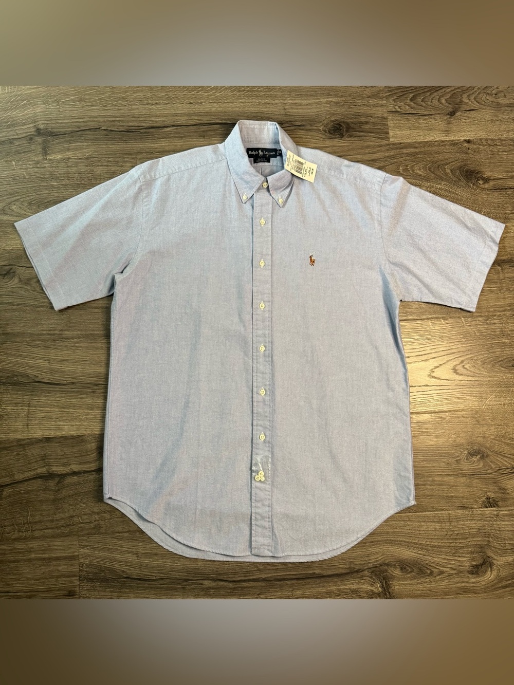 Vintage NWT Ralph Lauren Blake Button Down Chambray Shirt Pony Mens Medium